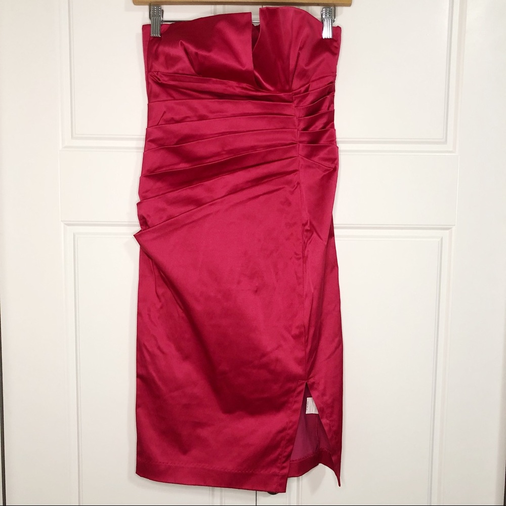 Urban Behaviour Small Women Pink Strapless Dress